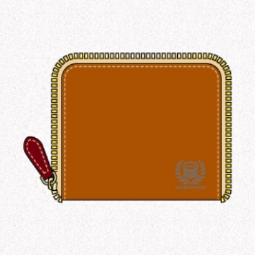 カスタムオーダーメイド ラウンドジッパー二つ折り財布 ｜イーモノ